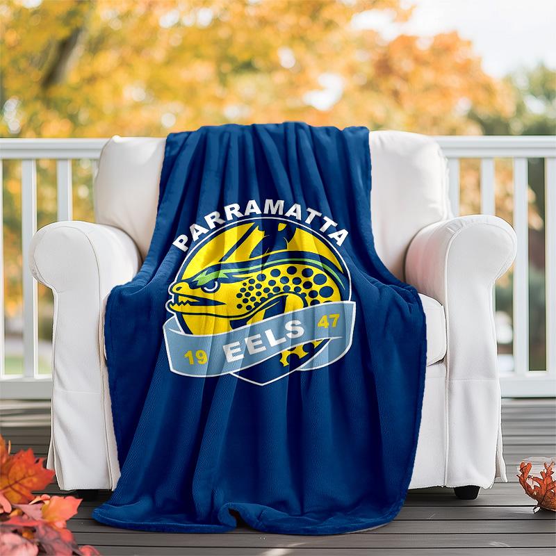 1pc Football Team (22) Theme Blanket - Digital Print, Polyester, Cozy for All Seasons, Perfect for Outdoor, Camping, and Travel