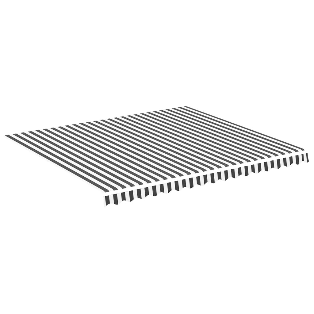 Awning Cover Anthracite and White 4x3.5 M