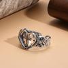 Punk Cross Ring Hip-hop Fashion Retro Ring Trend Love Open Index Finger Ring