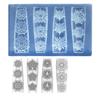 Beautiful 3D Floral Nail Art Silicone Mold Elegant Carving Flower Nail Art Accessory Mold for DIY Resin Designs