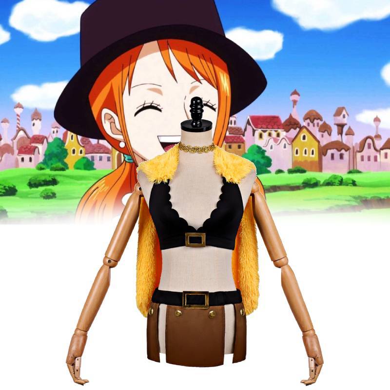 One Piece Nami Cosplay Costume For Anime Role Play With Polyester Material For Cosplayers