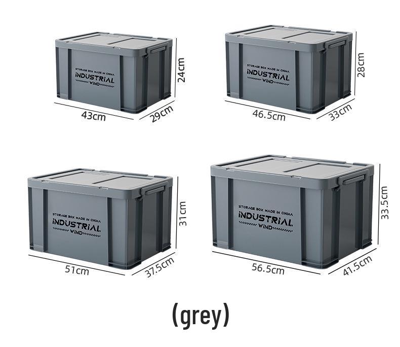 Large Capacity Outdoor Camping Storage Box with Lid - Thick Plastic Car Trunk Organizer