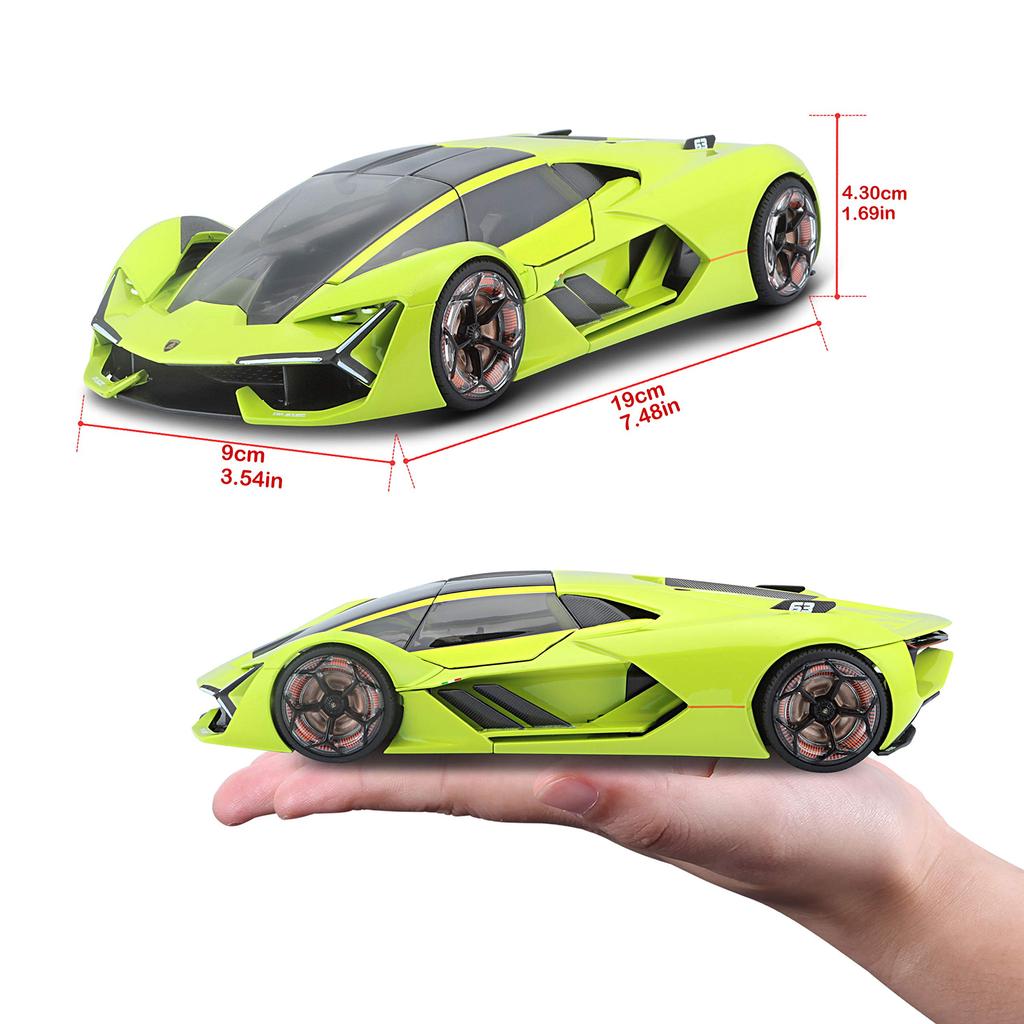 Bburago Lamborghini Terzo Millennio Bburago Lamborghini Terzo Millennio Race Sports Car Diecast Car Diecast Model Mini Car GN 1/24 1/24 18-21094