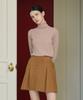 BIBYSEOB Corduroy Tuck Mini Skirt Camel [T43]