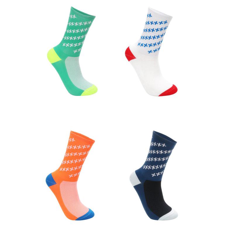 Chaussettes De Cyclisme Homme - Résistantes, Mi-mollet, Nylon - Course/extérieur (M)