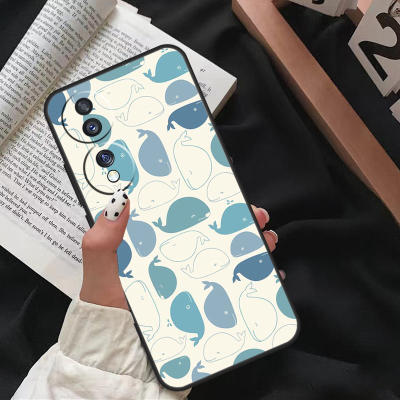 Baby Whale For Honor Magic 8 Pro 6 5 7 Lite Case For Honor 200 400 50 70 90 X8b X9a X9b X9c X9d Win RT