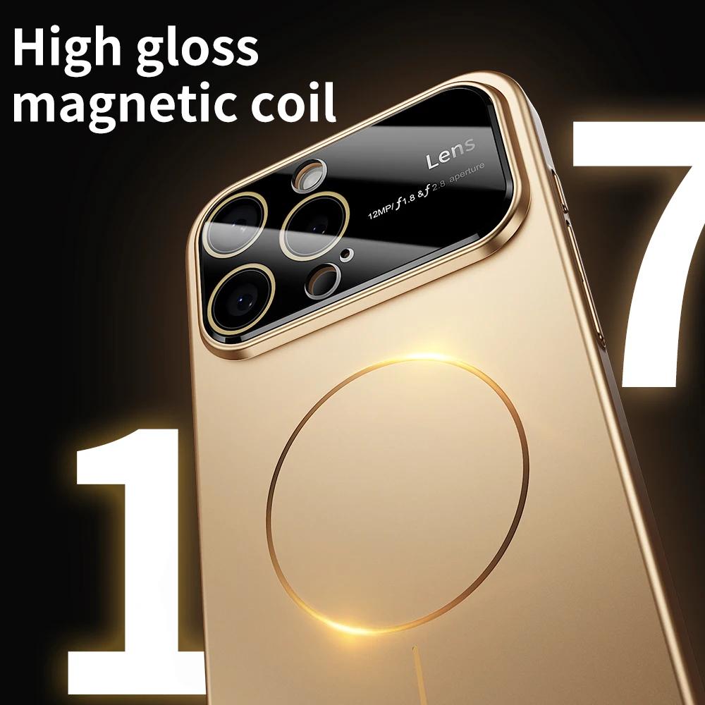 Magnetic Case for Magsafe IPhone 17 Air 16 15 14 13 12 Pro Max Plus 17Air 17Pro ProMax Mag Safe Camera Protection Phone Cover