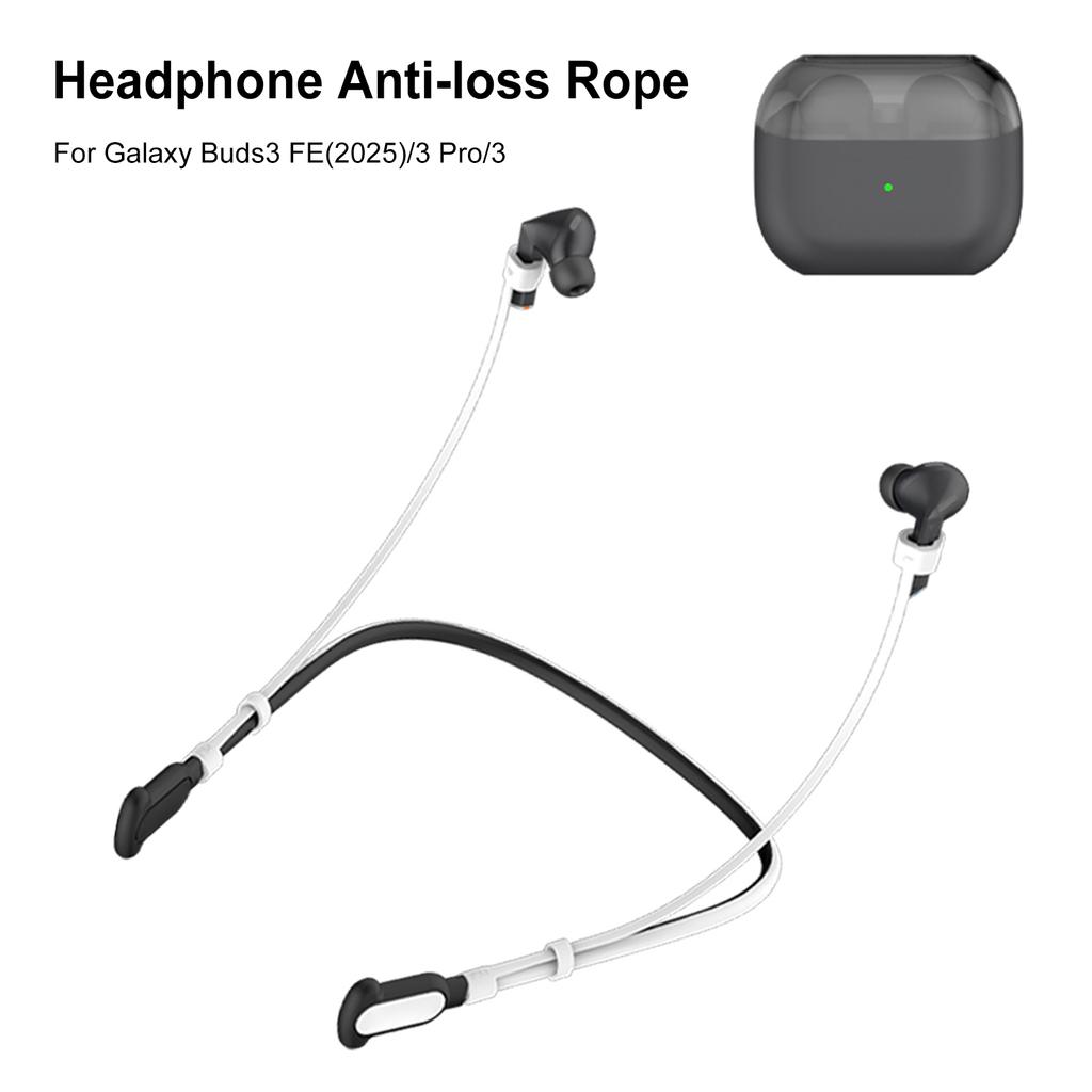 Cavo Antiperdita per Cuffie Morbido Silicone Sportivo Laccio da Collo Compatibile con Galaxy Buds3 FE(2026)/3 Pro/3