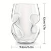 [Elegant Glasses] 4 Elegant 16oz Borosilicate Glasses | Wine Glasses, Suitable for Parties, Weddings,Picnics, Iced Coffee, Mojitos, Juice, Whiskey