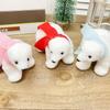 2Pcs 3D White Bear Ornaments Cute Simulated Polar Bear Funny Christmas Bear Pendant  Outdoor