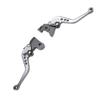 1 Pair Motorcycle Brake Clutch Lever Aluminum Alloy Anodized Short Adjustable Brake Handle Levers Set Replacement for
