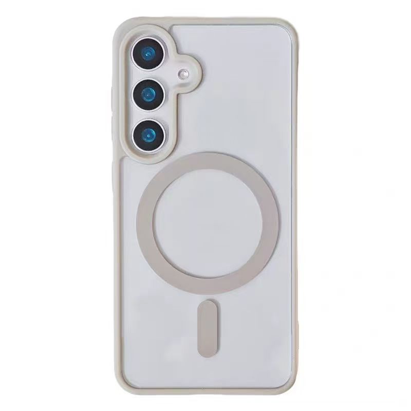 Moderne magnetische Magsafe kabellose Ladehülle für Samsung S25 S24 S23 S22 Plus FE Ultra A15 A35 A55 A16 A26 A36 Stoßfeste Abdeckung