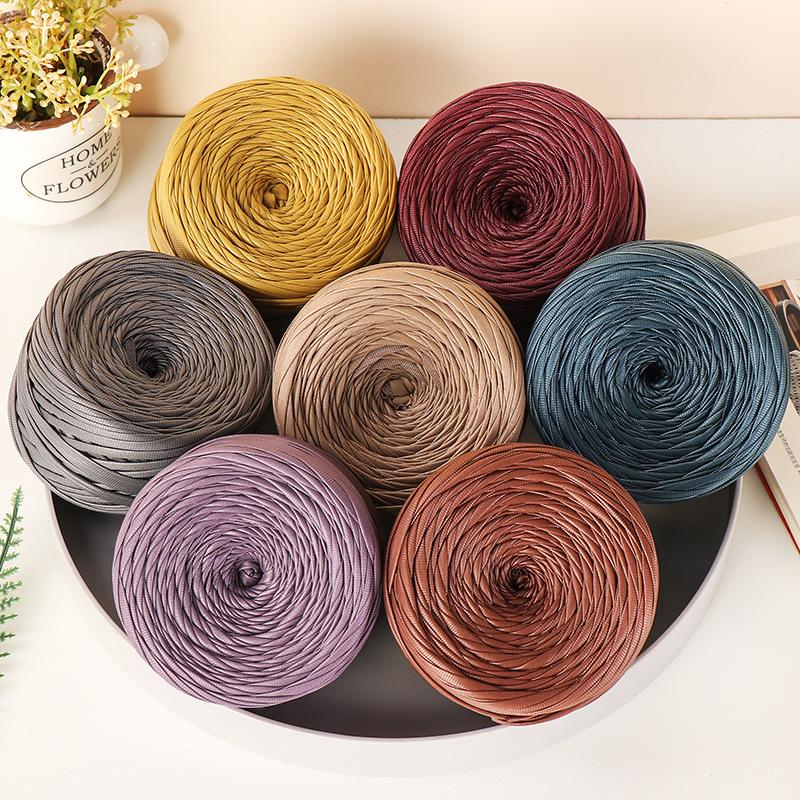 Filato in Ecopelle Nappa Opaca 200g/Rotolo per Maglia all'Uncinetto Fai-da-Te Filo per Borse Fatte a Mano Scarpe Artigianato