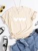 Black Heart Tshirt AllMatch Summer Comfortabletee Shirt Street Casual Softtee Tops Short Sleeve Essential  Women Tshirts