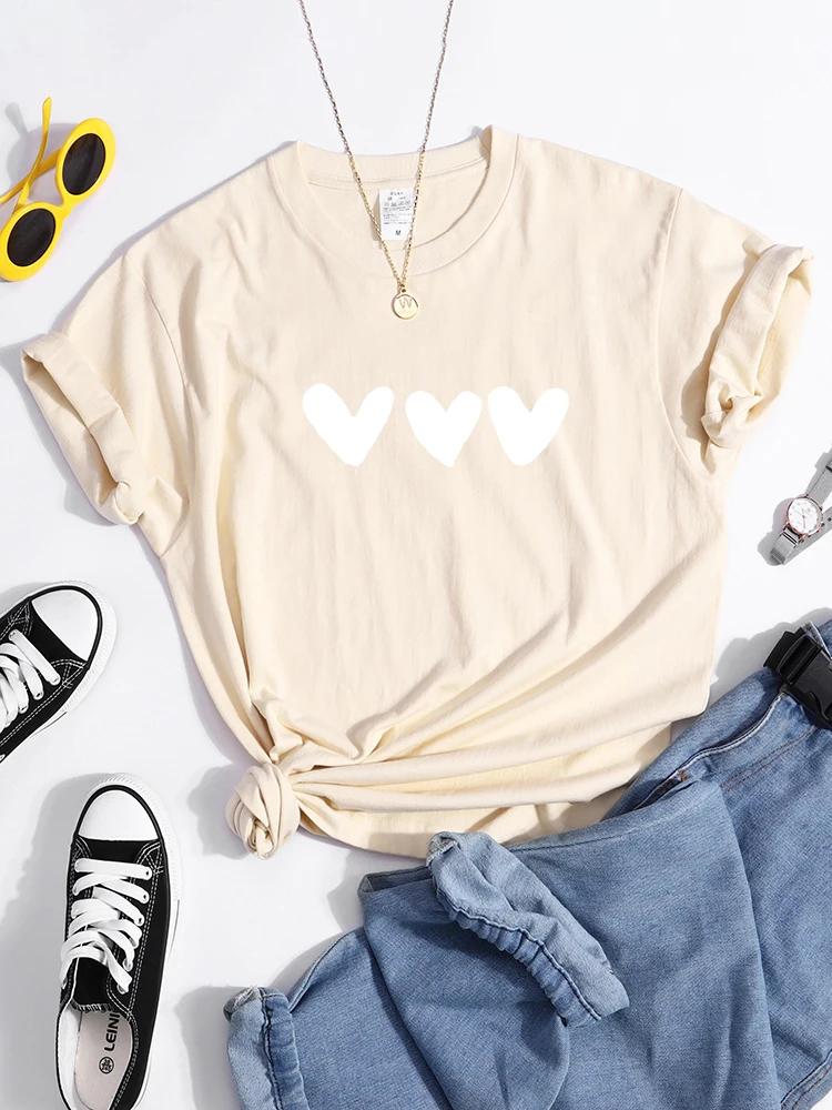 Black Heart Tshirt AllMatch Summer Comfortabletee Shirt Street Casual Softtee Tops Short Sleeve Essential Women Tshirts