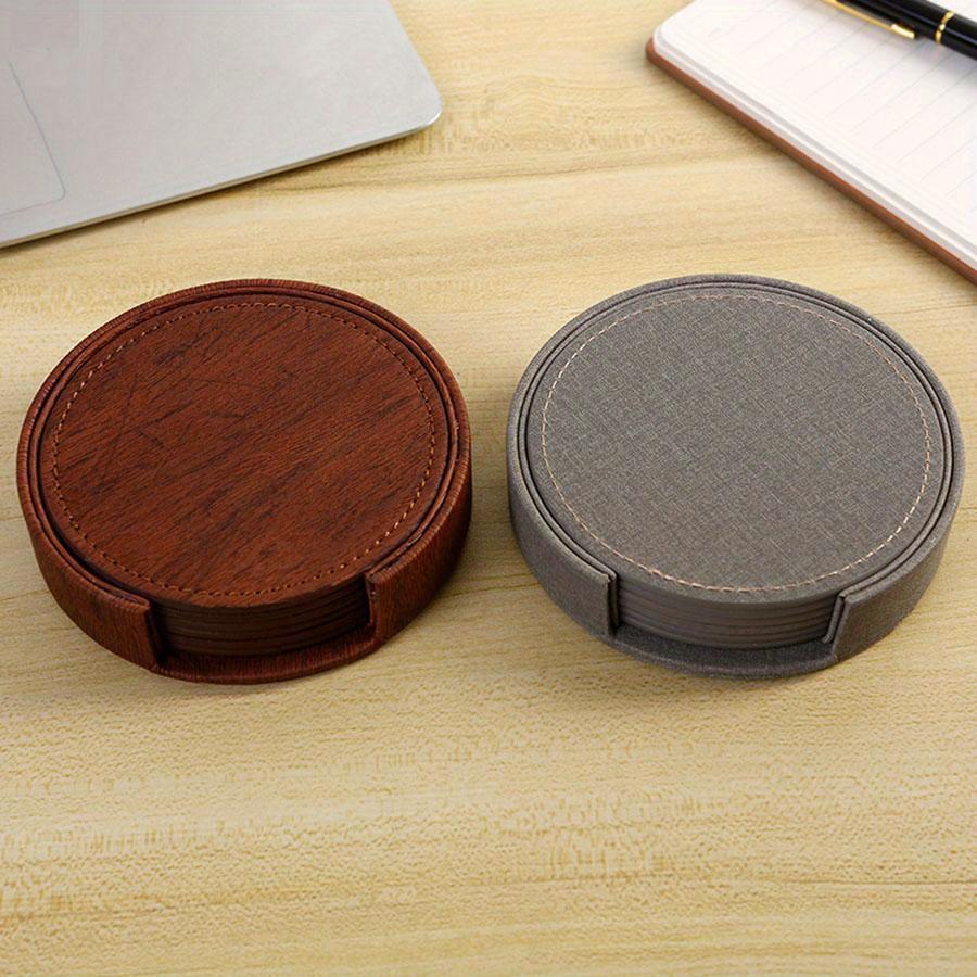 6 peças/conjunto porta-copos de madeira, tapetes para chá e café, balcão de bar, protetor de canecas com isolamento térmico e resistente ao calor