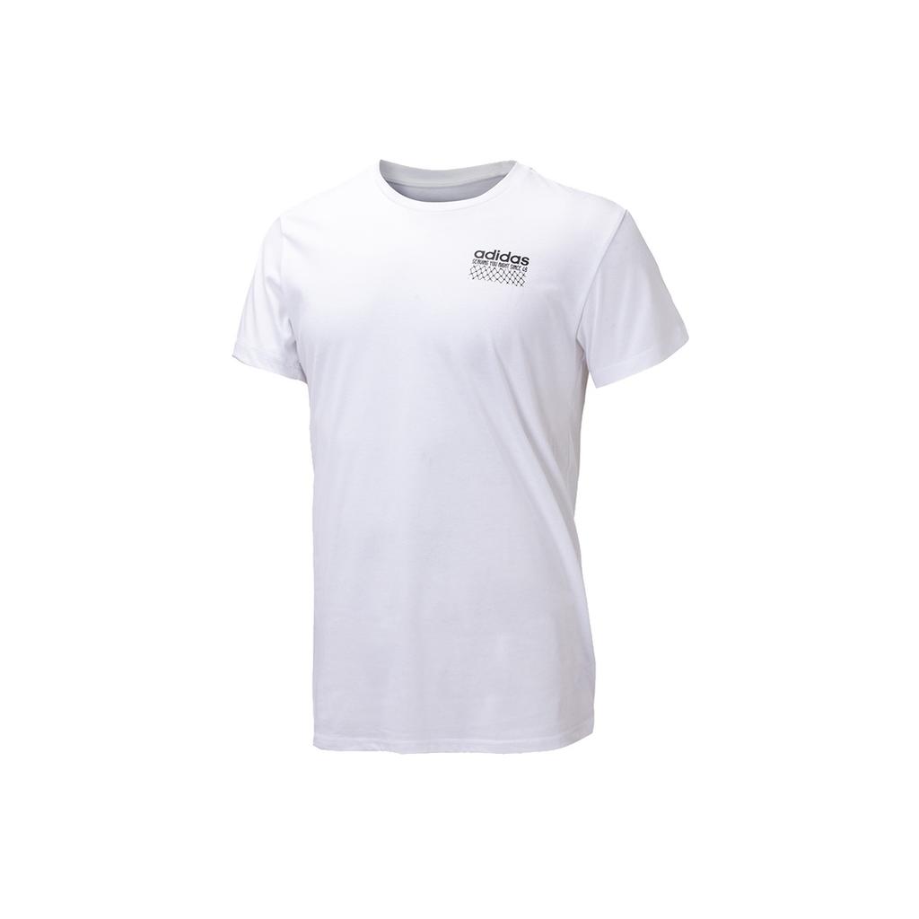 Adidas Neo Casual Sports Breathable Round Neck T-Shirt Men Tops White DW8227