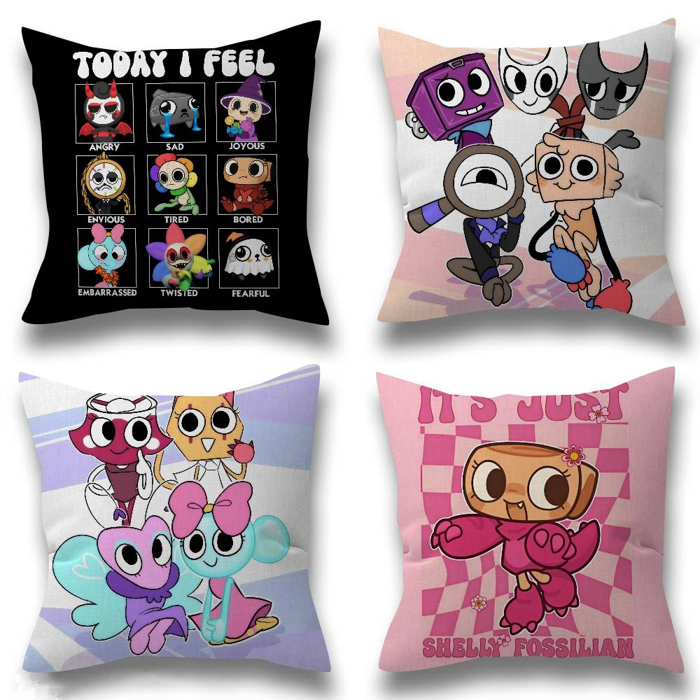 Popular Game DDandys World Cute Cushion Cover Pillow Cover Decor Pillowcase Printed Cushion Case for Couch