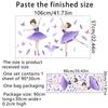Dancing Girl Feather Butterfly Wall Sticker Background Wall Home Decoration Wall Decal
