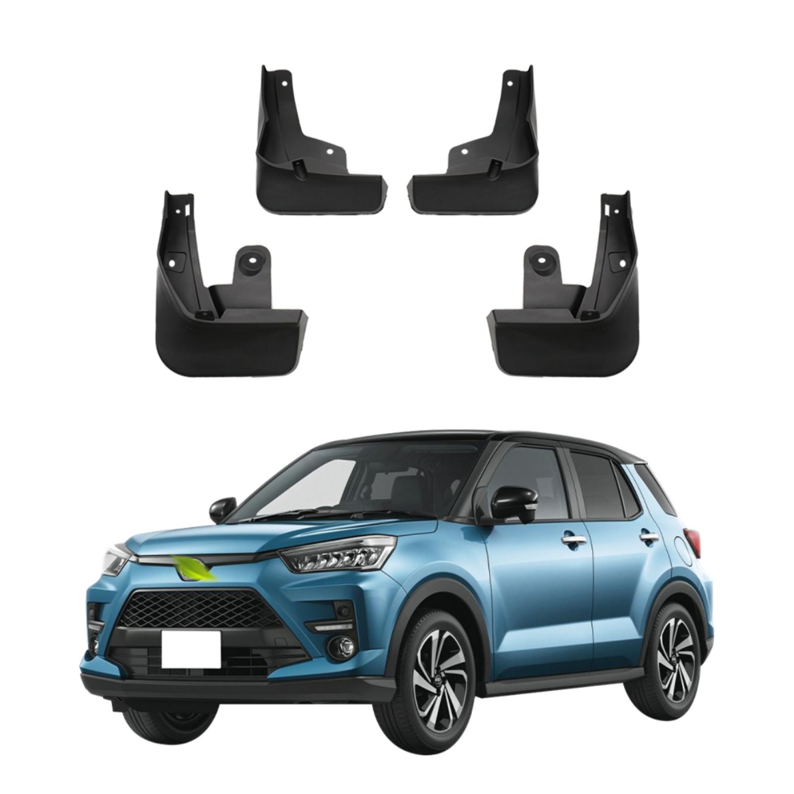 

4PCS Car Mud flaps Splash Guards Mudguards Car Mud Flaps Compatible with Toyota Raize Rocky 2020 2021 2022 FT-67 чорний