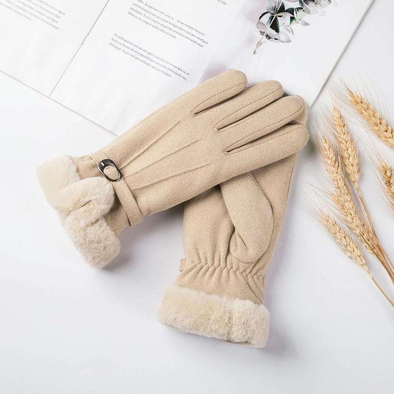 Womens Winter Warm Fleece Lined Touchscreen Gloves Windproof Water Resistant Outdoor Driving Cycling