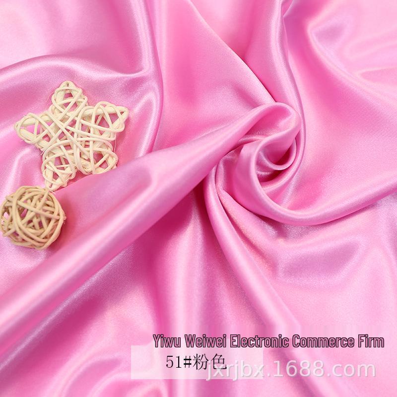 Plain Glossy Imitation Silk Satin Fabric for Clothing, Lining, & Decoration