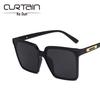 Square Retro 2020 Korean-Style Women’s Sunglasses - Pointed Lacquer, Large Frame, Street Style, Trendy Face Cover.