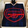 Arsenal Logo Print Flanelldecke, Hohe Qualität, Bequem für Alle Jahreszeiten, Heimdekoration, Wärme und Komfort