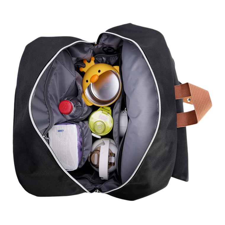 New SWISS MILITARY Nylon Backpack Mother And Baby Bag Large Unisex Black SW24QXS007