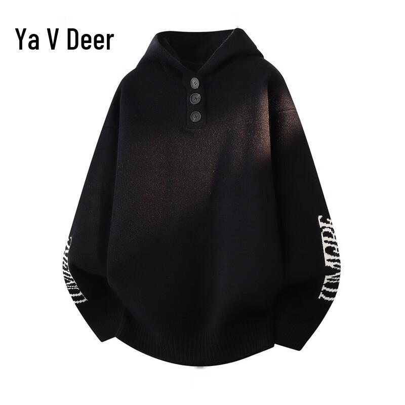 Yalu Men s Premium Hooded Knit Sweater 2XL