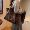 Designer Retro PU Leather Shoulder Handbag for Women Winter Trend Fashion Handbags Females Travel Luxury Tote Bags CLE