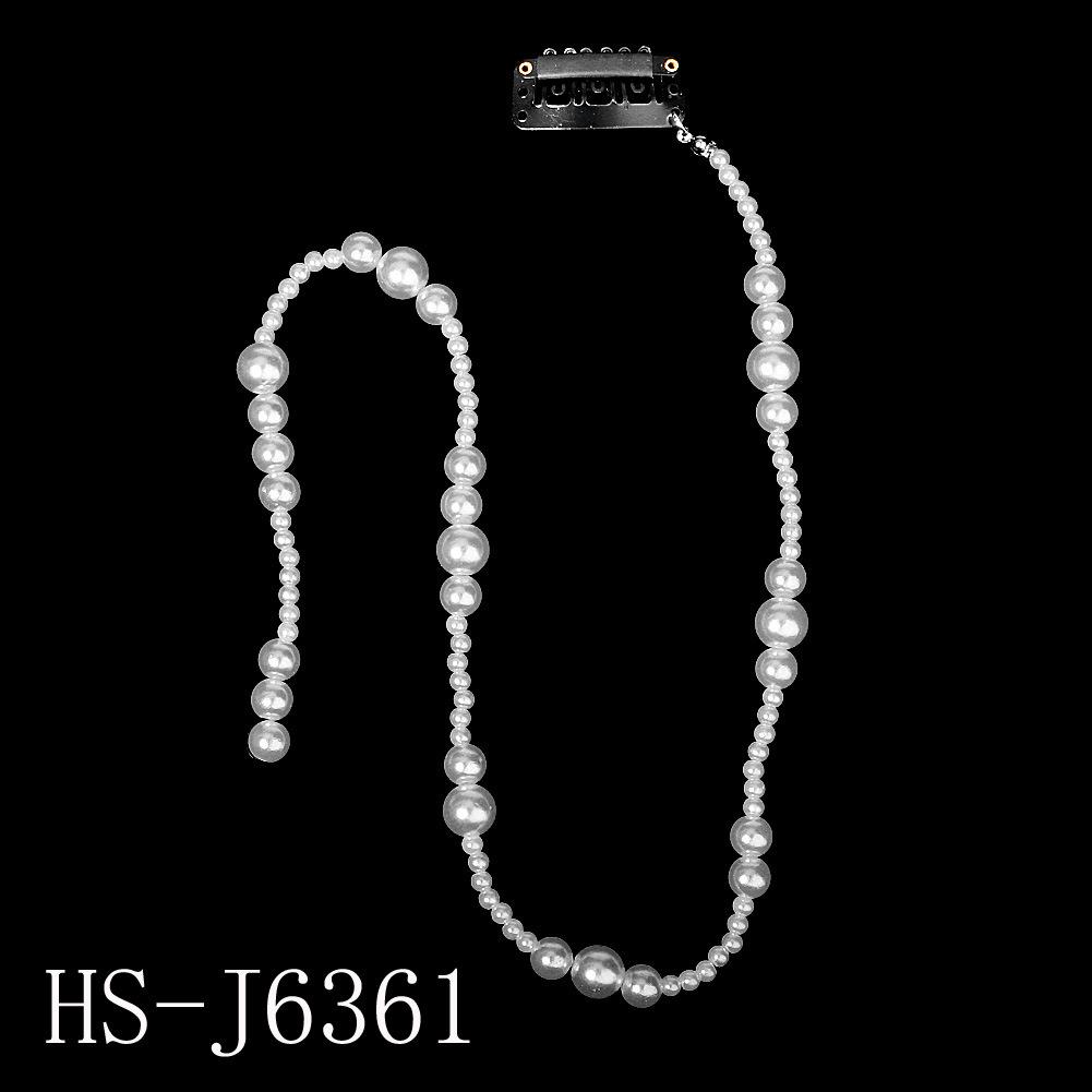 Handgefertigter Braut-Haarkamm mit Perlen, Strass und Blumen mit Blättern