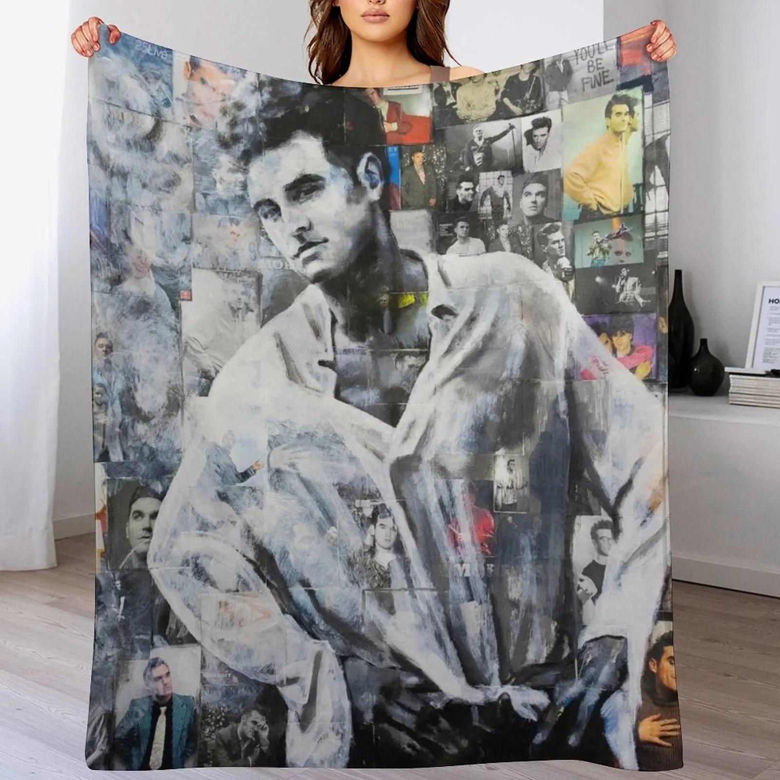 Creative Homewares Unisex White Morrissey Throw Blanket Anti Shedding Soft Fuzzy Blanket For Home