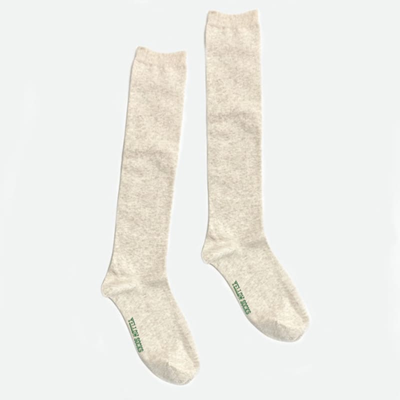 YELLOWSOCKS KNEE SOCKS OATMEAL