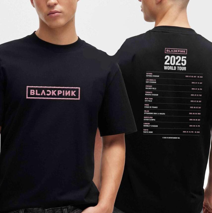 Blackpink 2026 World Tour Dates Logo Unisex T-Shirt Gift for Friend Size S-4XL M