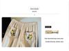 Japanese Mori Girl Embroidered Cotton Linen Wide-Leg Crop Pants - Summer Casual Wear for Women
