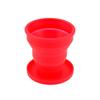 Hot Sale Portable Silicone Retractable Folding Cup With Lid Outdoor Telescopic Collapsible Drinking Cup Travel Camping Water Cup