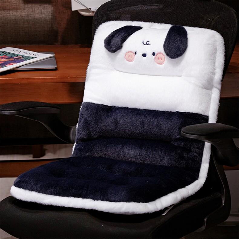 Rabbit Fur Cartoon Animal Cushion - One-Piece Seat, Back, Office Chair, Sofa, Student Chair, Long-Sitting, Butt Comfort Doll