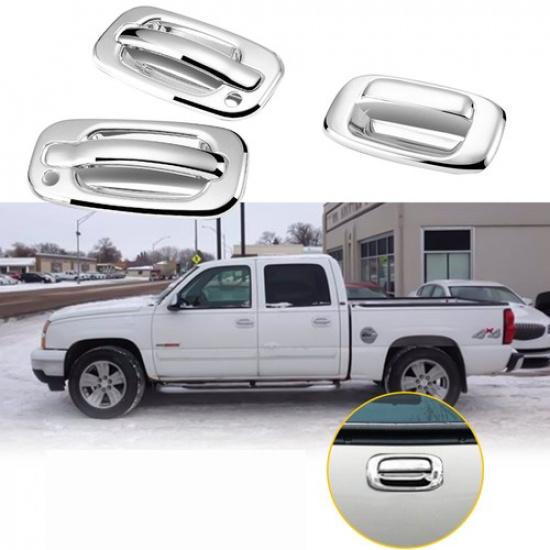 for 1999-07 GMC Sierra 3X Door Tailgate Tail Gate Handle & Bezel Trim Kit AUXITO