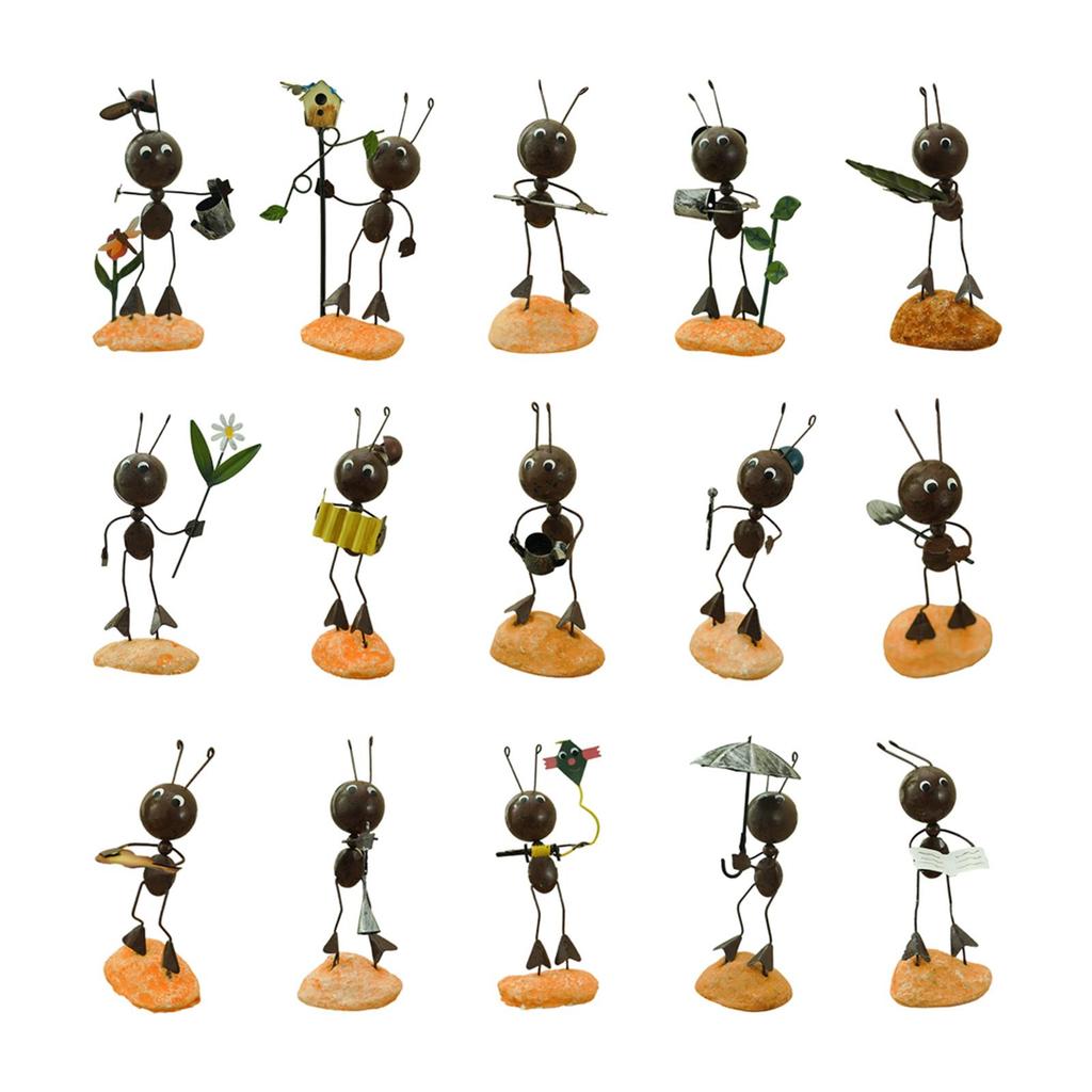 Creative Cartoon Ant Figurine Ornament Sculpture Crafts Model Home Bedroom Living Room Office Desktop Decoratio