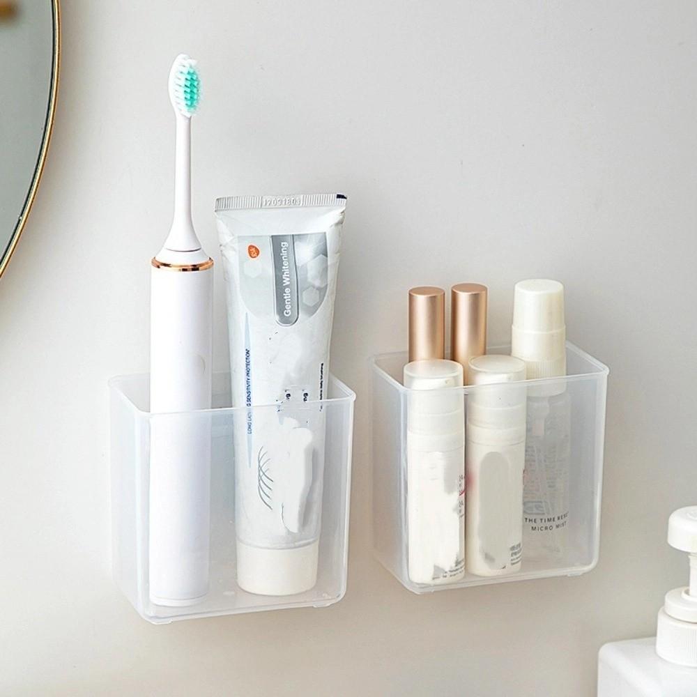 Lightweight Wall-mounted Storage Box Transparent PP Transparent Box  Bathroom Storage