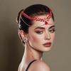 Exquisite Bride Forehead Head Chain Shining Woman Headwear Wedding Rhinestone Headband  Dance Party