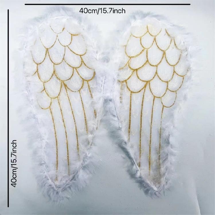 Angel Wing Golden Feather Wing Decorative Wing Halloween Costumes Wing Elf Wing Party Supplies