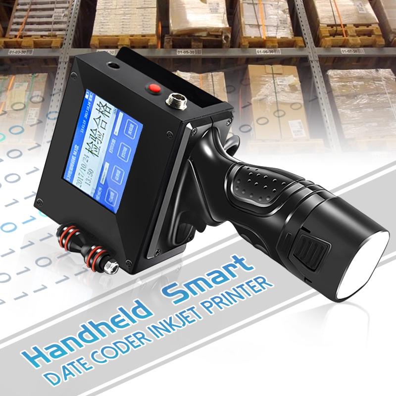 5W Serial Water Automatic Coding Machine Production Date English System USB Handheld Touch Screen Label Inkjet QR Printer Machine