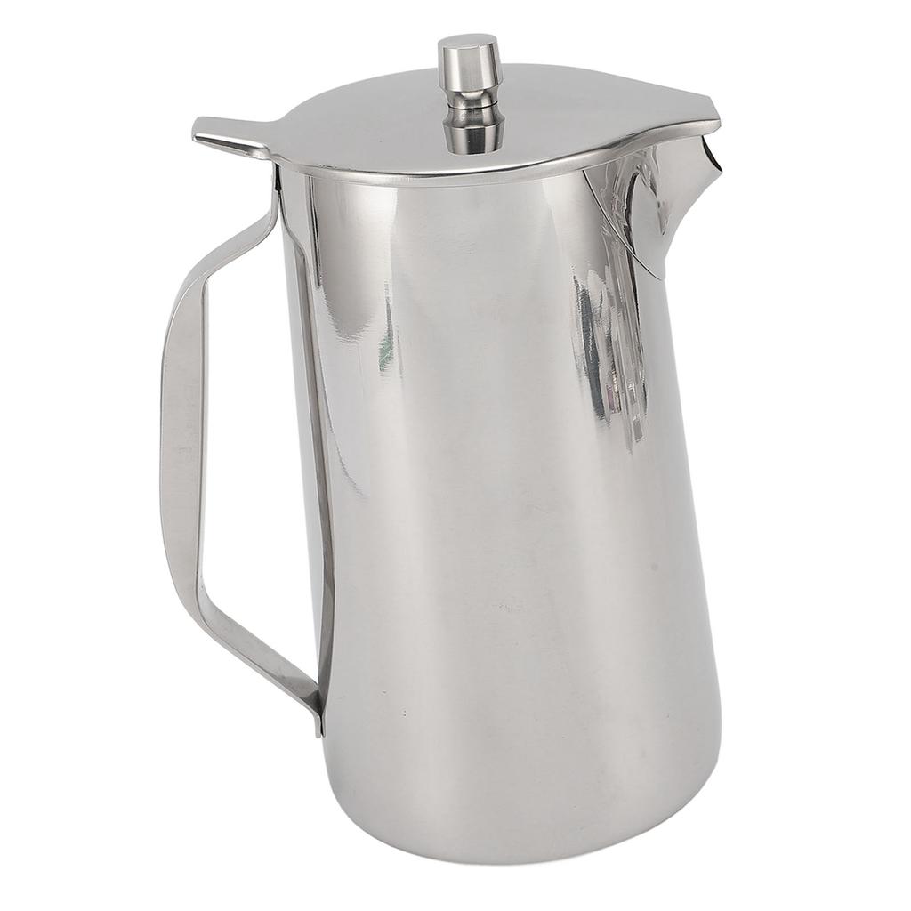 Stainless Steel Water Pitcher 1.8L Large Capacity Cold Water Kettle with Lid Thickened Beverage