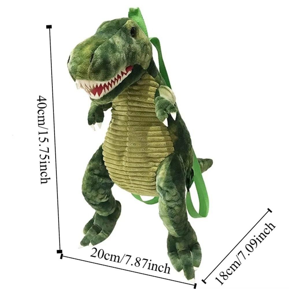 Creative Cartoon Dinosaur Backpack 3D Cute Dinosaur Backpack Animal Dinosaur Bag  Educational Toy