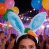 Easter Hare Ear Carrot Hairband Plush Soft Hare Ear Headband For Kids Adult Easter Cosplay Festival Celebration