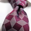 [Michiko London] Italian Fabric, Made In Japan. KOSHINO Brand Necktie, Small Pattern, 100% Silk. Perfect As a Gift. Unisex. (MKI-015-B Wine)