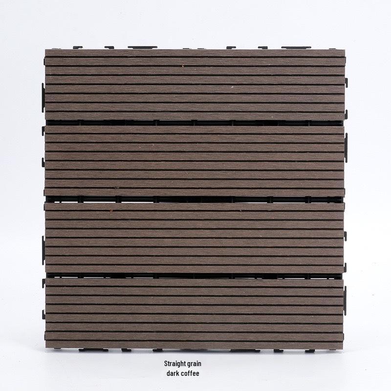 Outdoor Composite Wood-Plastic Flooring: Durable, Anti-Corrosion, Self-Laying for Patio, Balcony, or Terrace