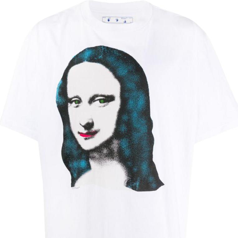 Off-White Ss22 Photo Print Crew Neck Loose Short Sleeve T-Shirt Men T-Shirts White OMAA038R21JER0010110WHITE